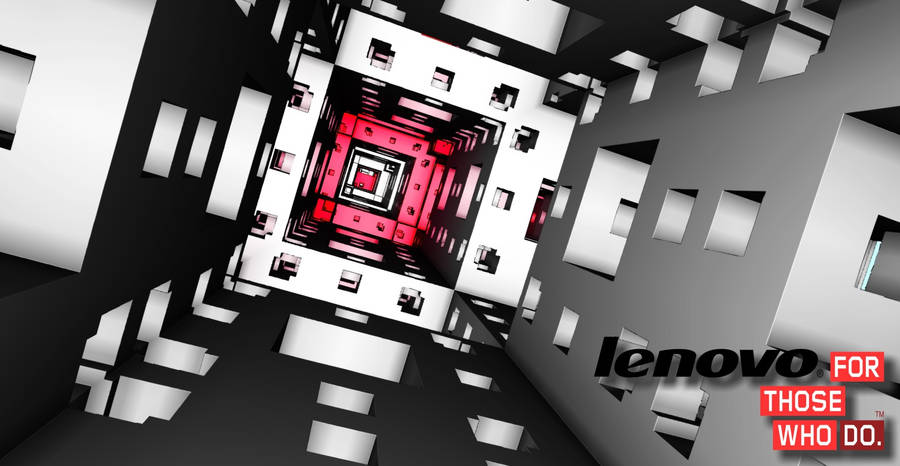 Geometric Tunnel Lenovo Official Wallpaper