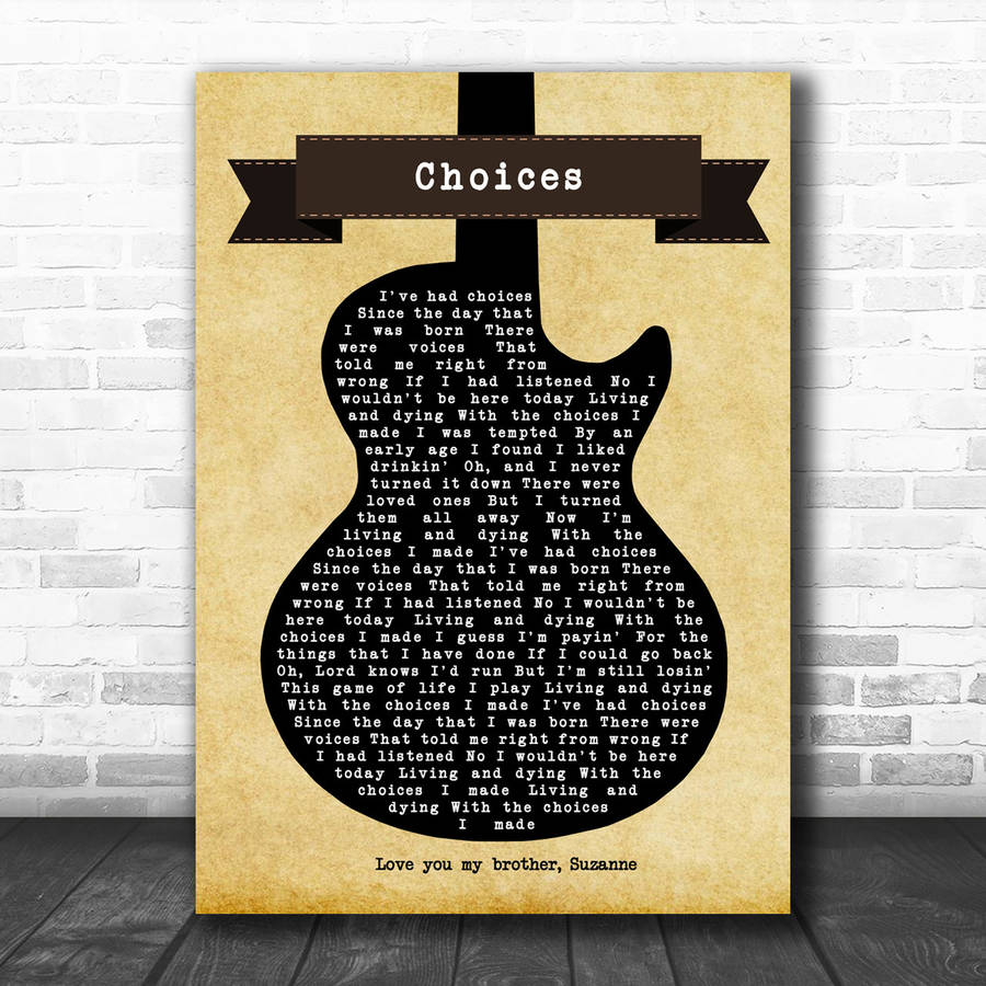 George Jones Choices Song Art 1994 Wallpaper