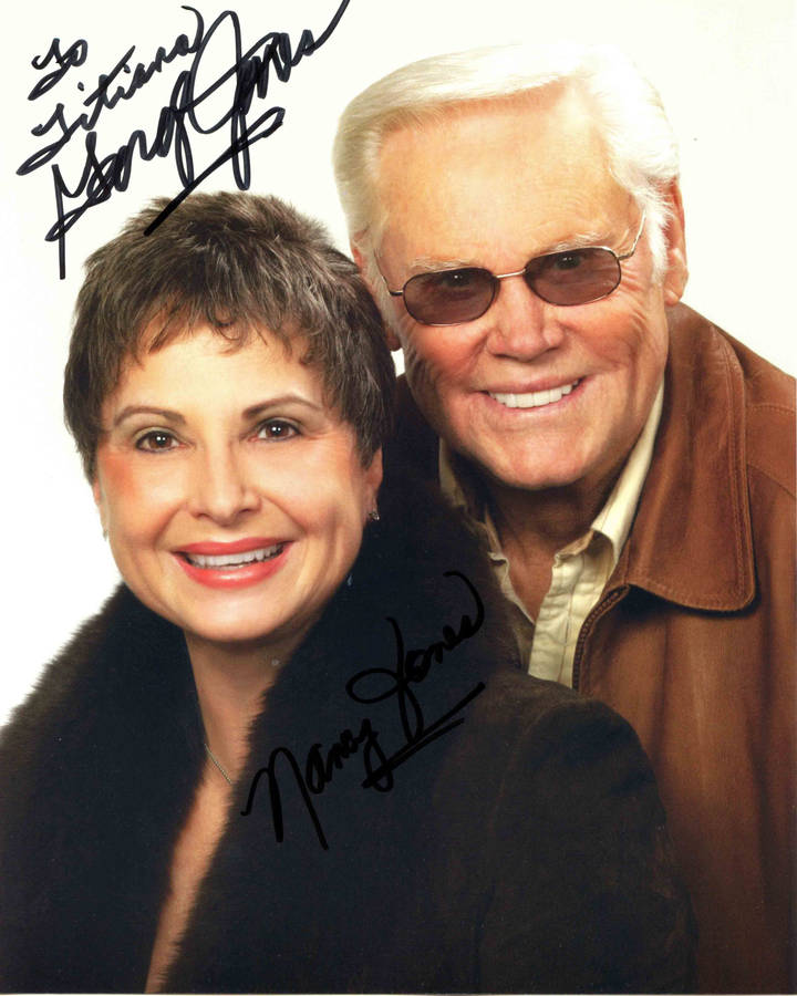 George Jones Nancy Sepulvado Married Couple Photo Wallpaper