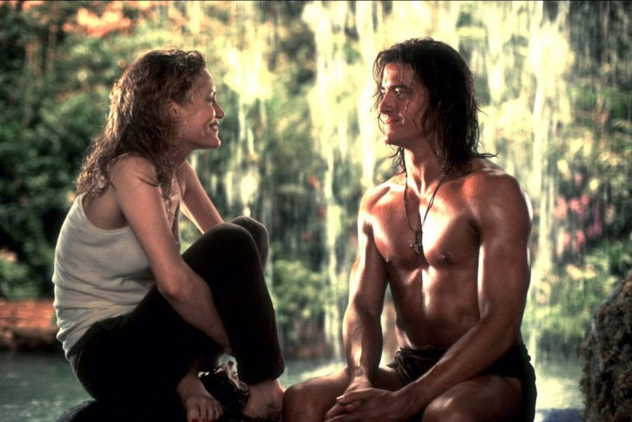 George Of The Jungle Romantic Couple Wallpaper