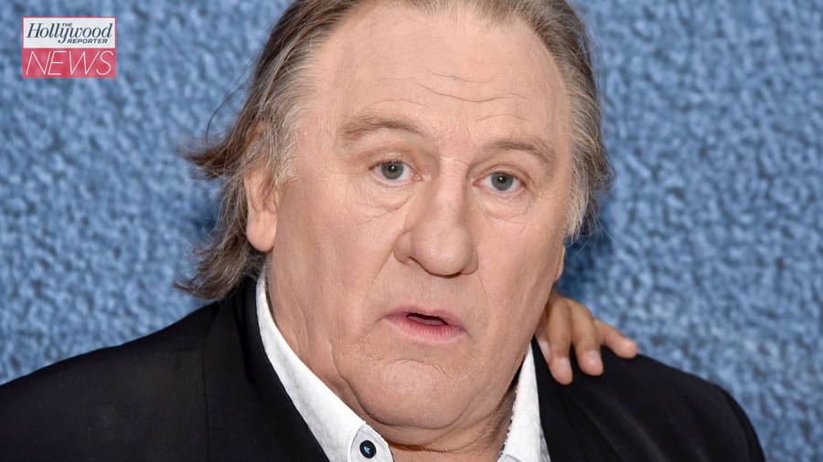 Gérard Depardieu Blue Aesthetic Background Wallpaper