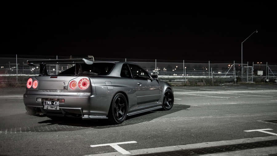 Get Behind The Wheel Of This Sleek And Stylish Cool Gtr Car. Wallpaper