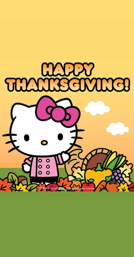 Get Festive This Thanksgiving With Hello Kitty! Wallpaper