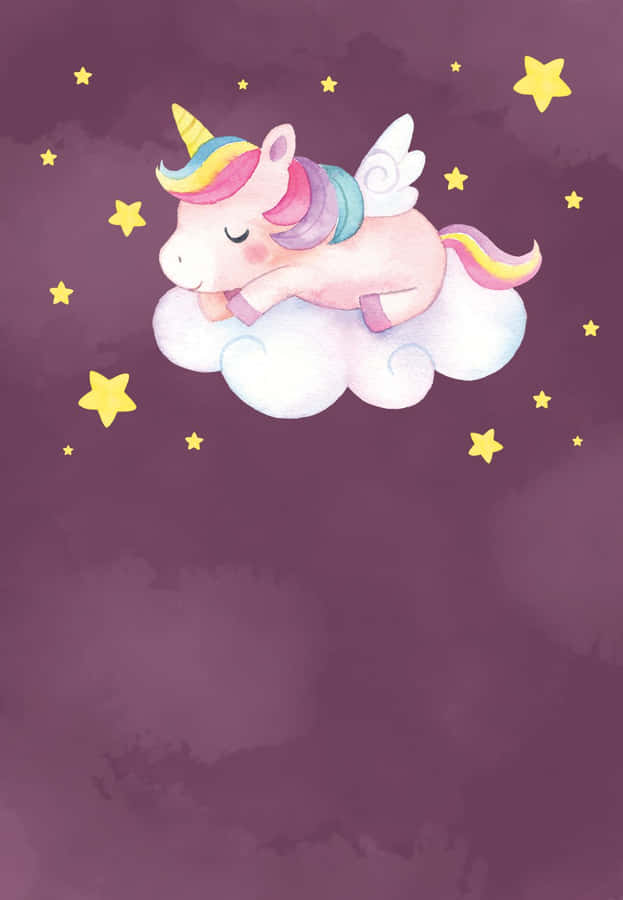 Get Lost In This Magical Lisa Frank Unicorn Wallpaper Wallpaper