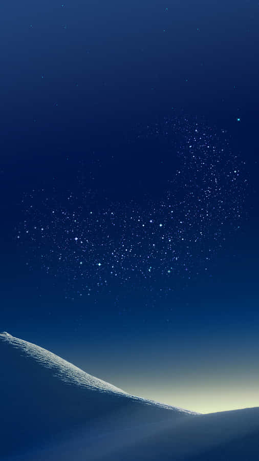 Get Ready To Explore The Enchanting Universe With A Blue Galaxy Iphone Wallpaper