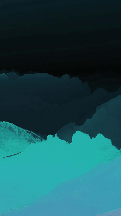 Get Stylish With This Eye-catching Black And Blue Iphone Wallpaper