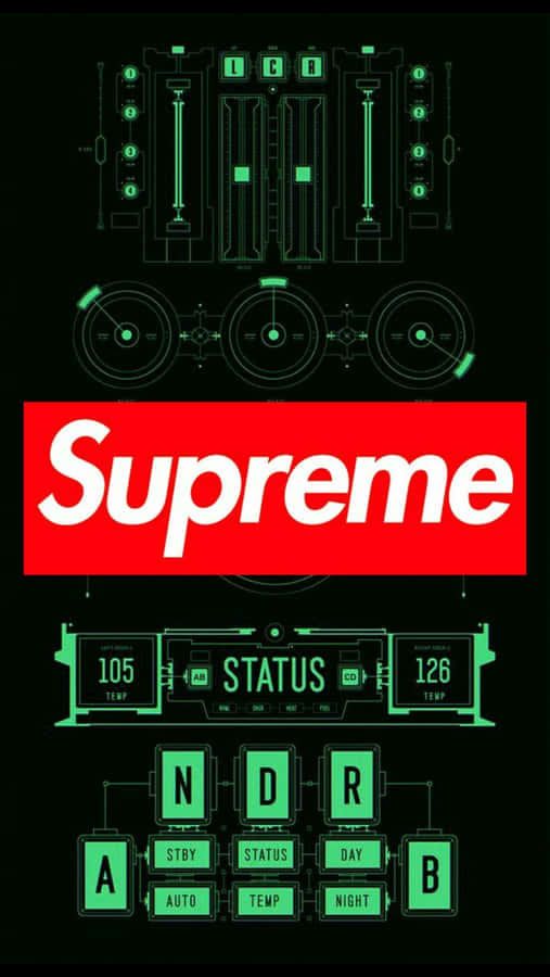 Get Supreme Style With This Stunning Iphone Wallpaper