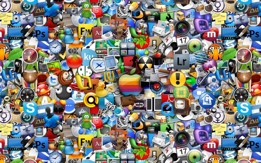 Get The Best Of Both Worlds: Macbook Collage Wallpaper