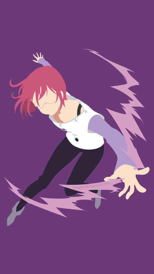 Get Your Hands On The Seven Deadly Sins Iphone And Unlock A Special Design Featuring Characters From The Hit Anime. Wallpaper