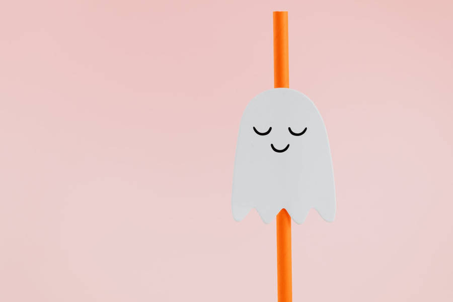 Ghost Cute Halloween Desktop Wallpaper