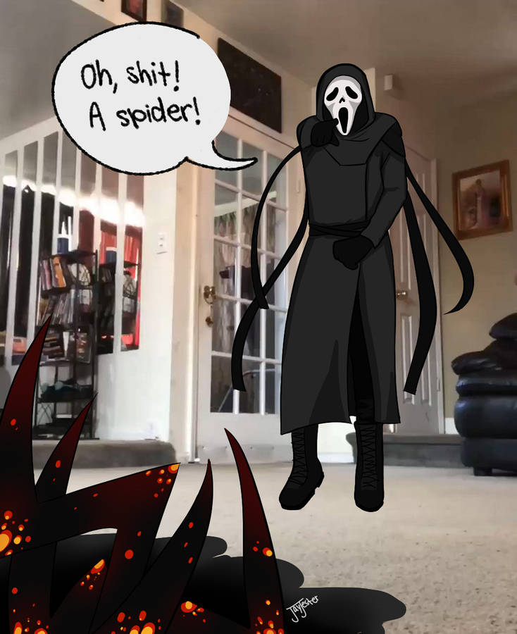 Ghostface Pfp Afraid Of Spider Wallpaper