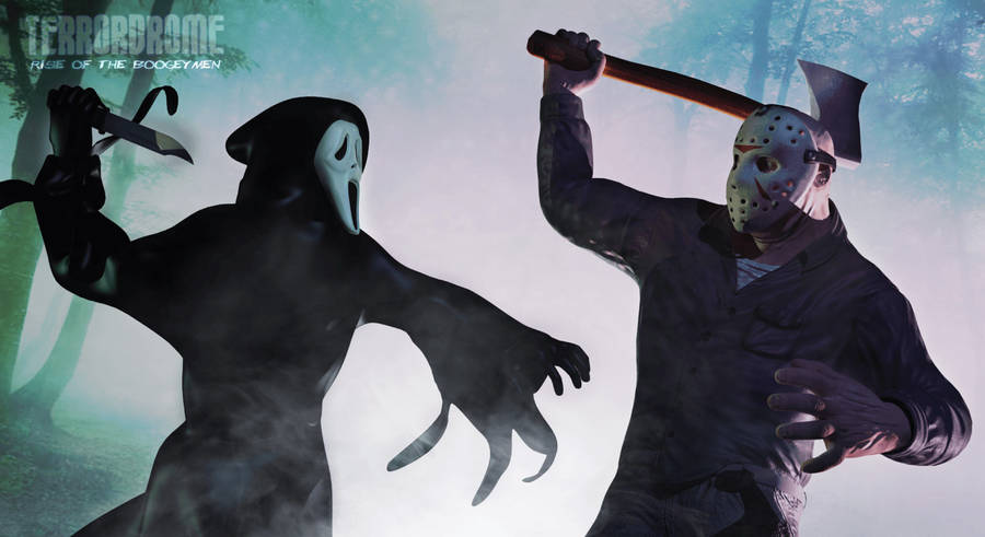 Ghostface Vs Jason Terrordrome Wallpaper