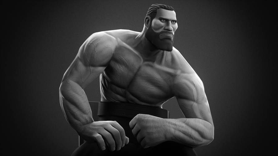 Giga Chad Clash Of Clans Portrait Wallpaper