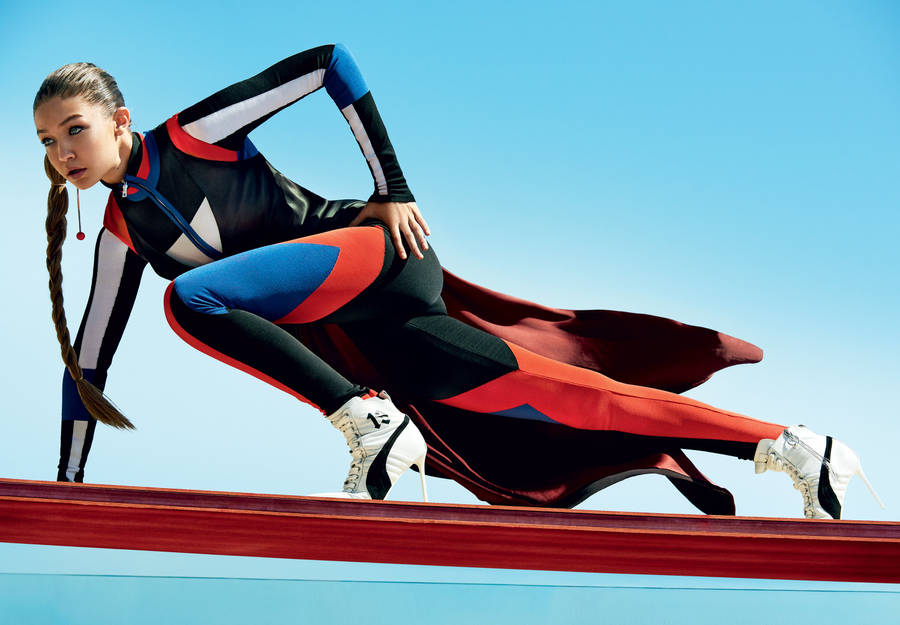 Gigi Hadid Sporty Vogue Cover Wallpaper