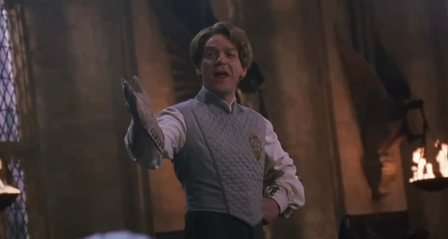 Gilderoy Lockhart Classroom Gesture Wallpaper