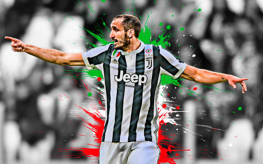 Giorgio Chiellini Football Digital Fan Art Wallpaper