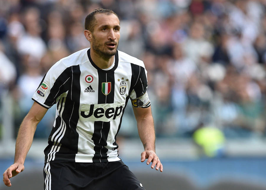 Giorgio Chiellini Juventus Fc Ready Football Match Wallpaper