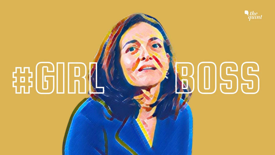 Girl Boss Digital Art In Yellow Wallpaper