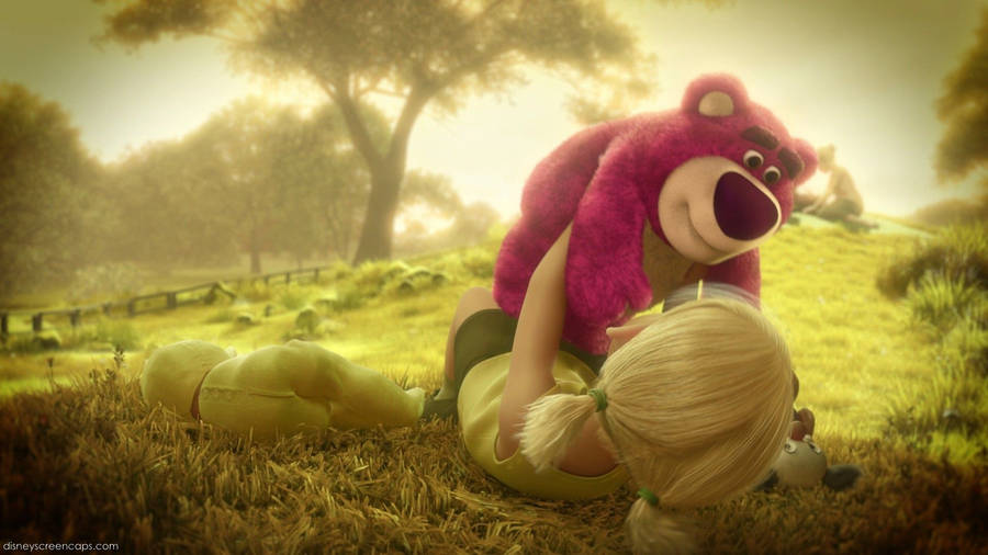 Girl Lifting Lotso Wallpaper