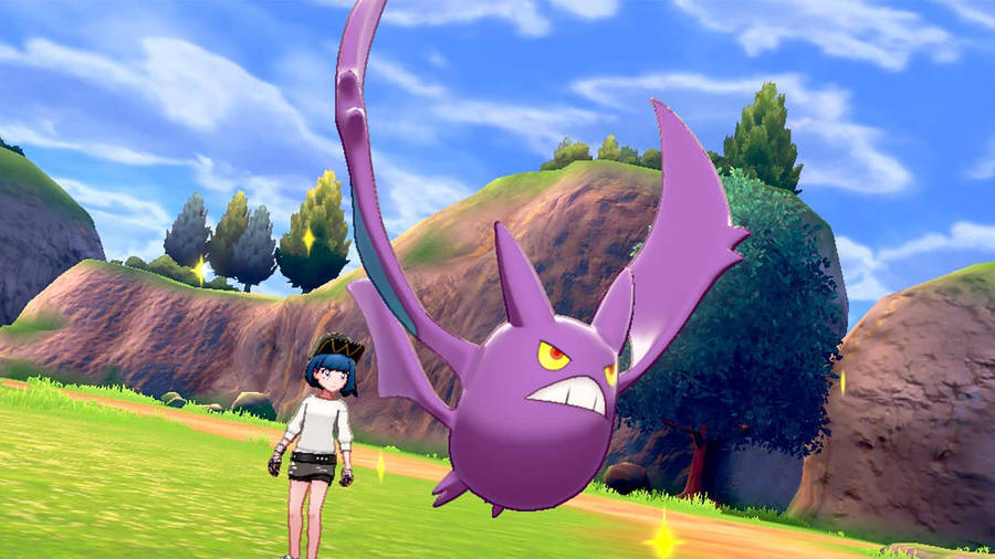 Girl Pokémon Trainer With Crobat Wallpaper