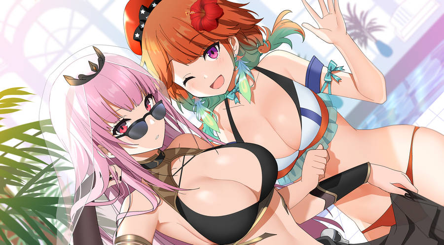 Girls Boobs Myth Swimsuits Wallpaper