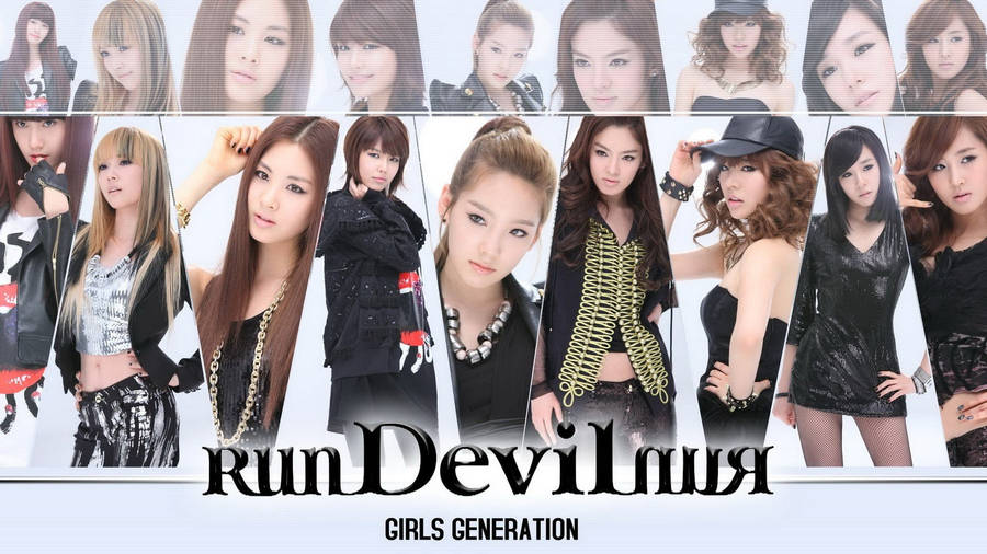 Girls' Generation Run Devil Run Collage Wallpaper