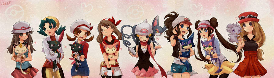 Girls With Pokemon Like Sneasel Wallpaper