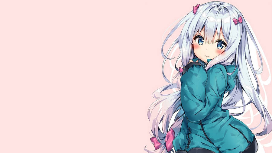 Girly Cartoon Character Izumi Sagiri Wallpaper