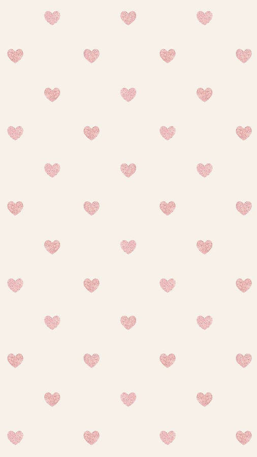 Girly Phone Heart Polka Wallpaper