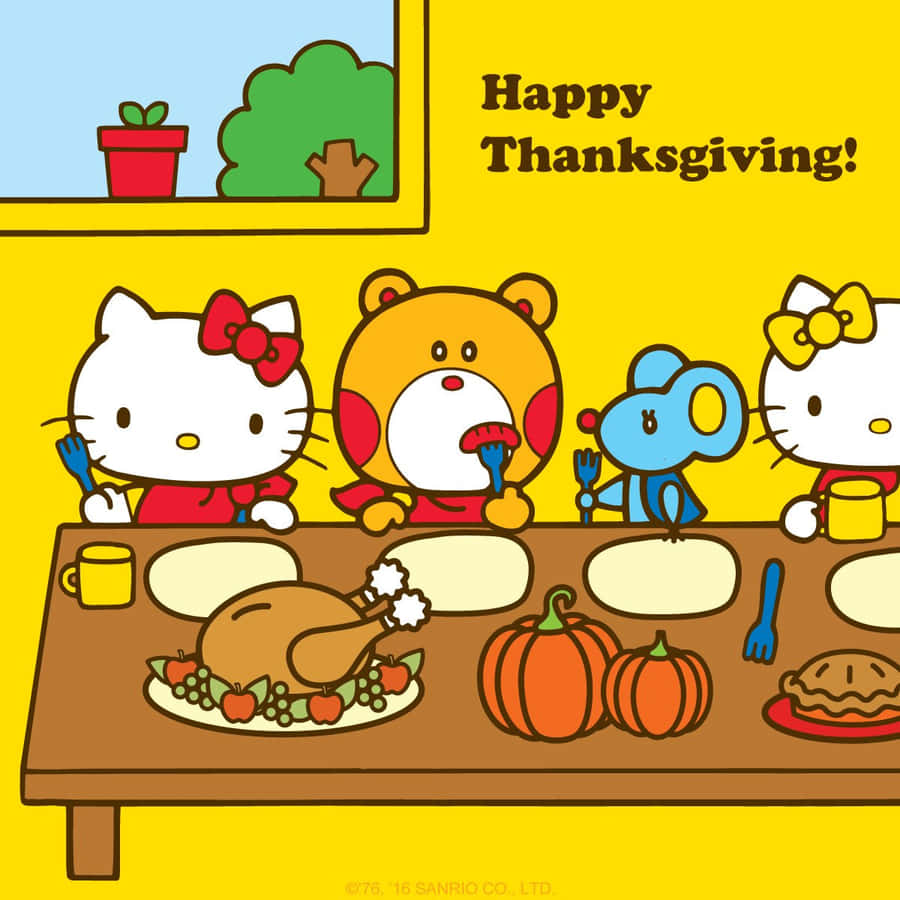Give Thanks With Hello Kitty This Thanksgiving. Wallpaper
