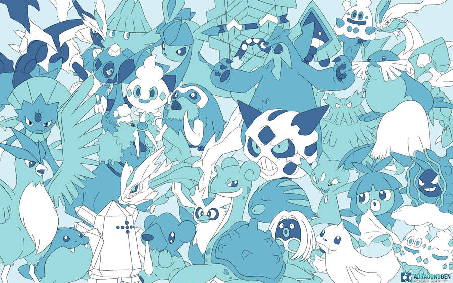 Glaceon And Ice Type Pokemon Wallpaper