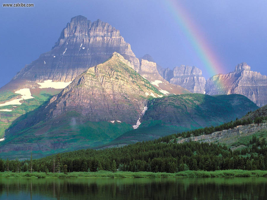 Glacier National Park Rainbow Wallpaper