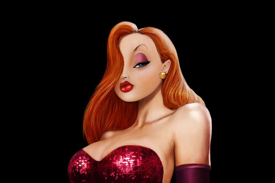 Glamorous Jessica Rabbit Illustration Wallpaper