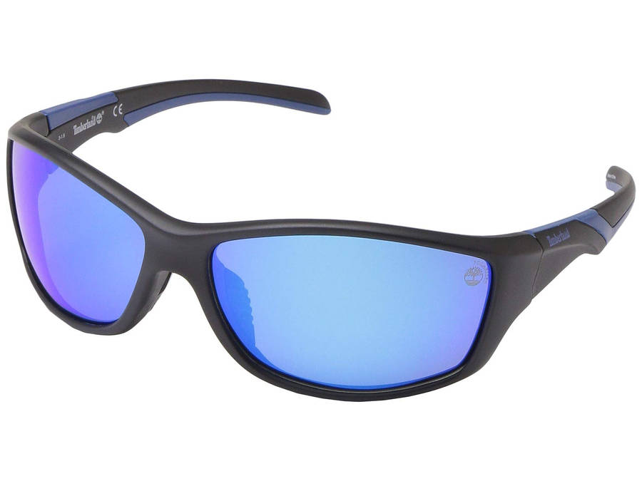 Glaring Style - Timberland Blue Mirror Sunglasses Wallpaper