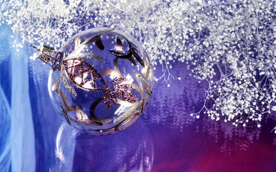 Glass Ball Christmas Desktop Wallpaper