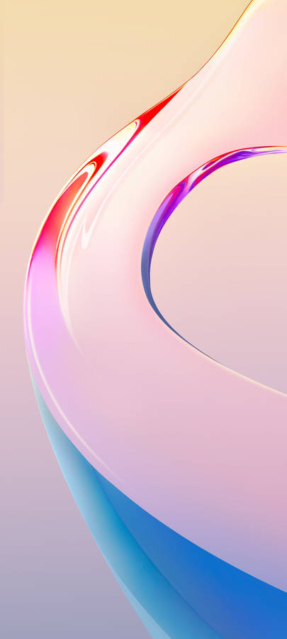 Glassy Rainbow Vivo Y20 Wallpaper