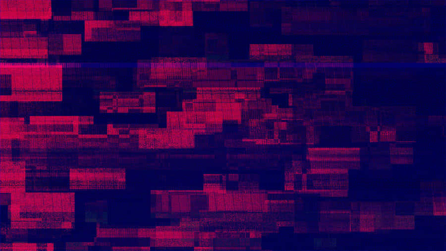 Glitch Effect Red Blue Wallpaper