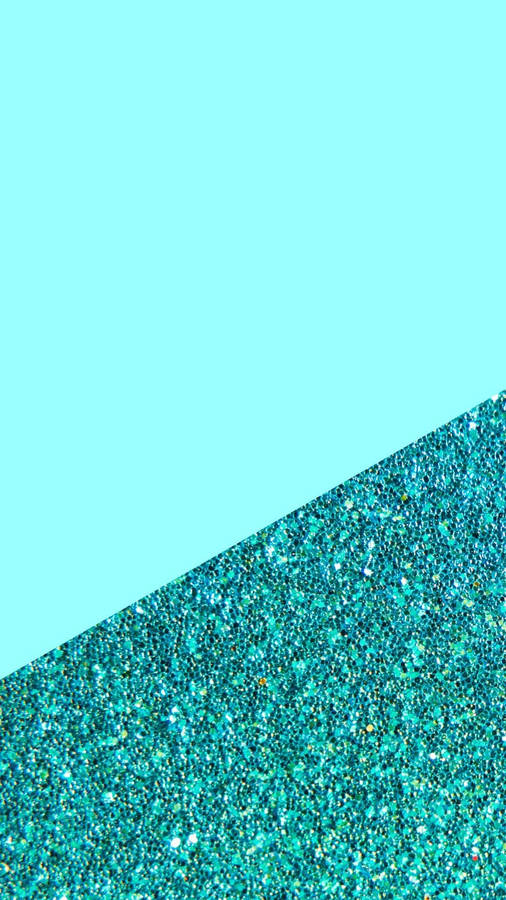 Glitter Dark Teal Iphone Wallpaper