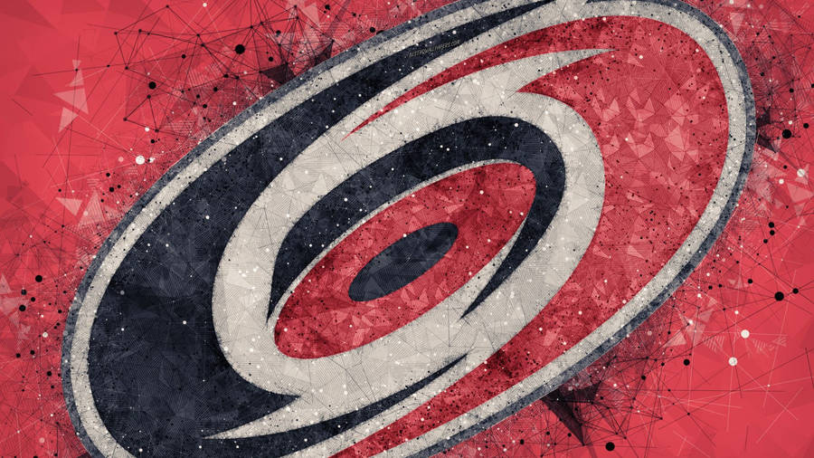 Glittering Carolina Hurricanes Logo Wallpaper