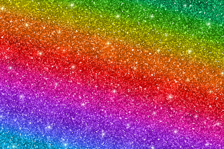 Glittering Rainbow Background Wallpaper