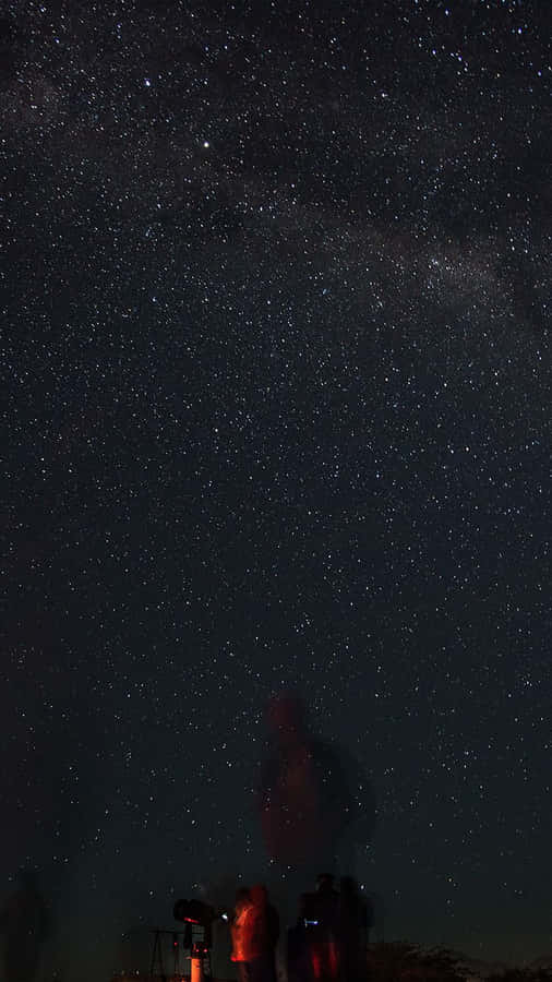 Glittery And Dark Starry Night Sky Wallpaper