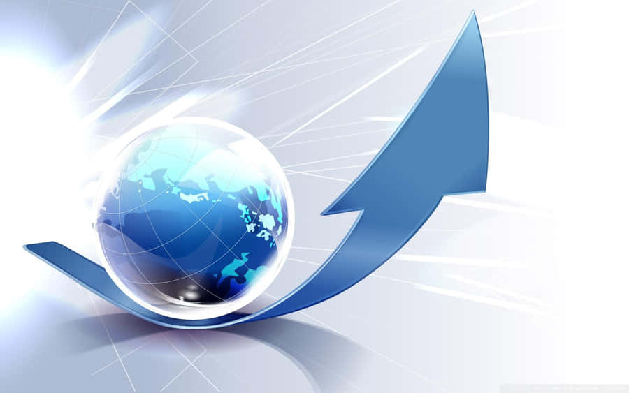 Global Growth Arrow Wallpaper