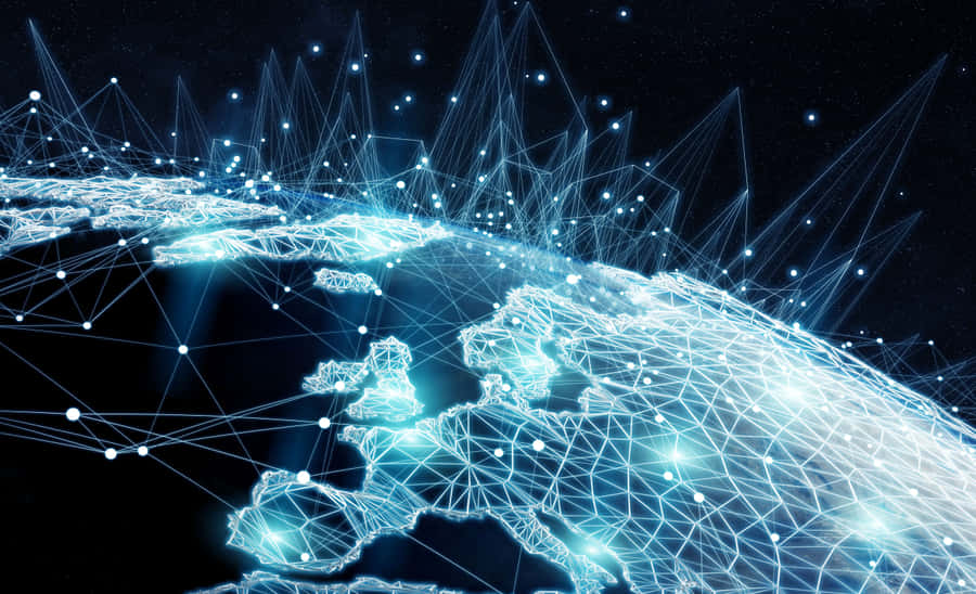 Global Network Connectivity Concept Wallpaper