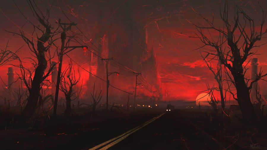 Gloomy Autumn Morning Fog Wallpaper