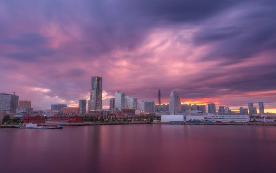 Gloomy City Of Yokohama Wallpaper