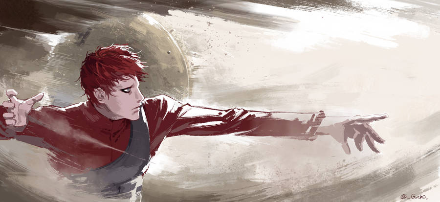 Gloomy Gaara Attack Wallpaper