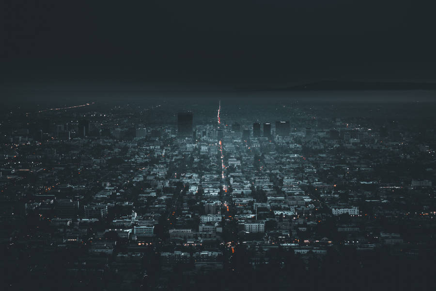 Gloomy Photo Of Los Angeles 4k Wallpaper