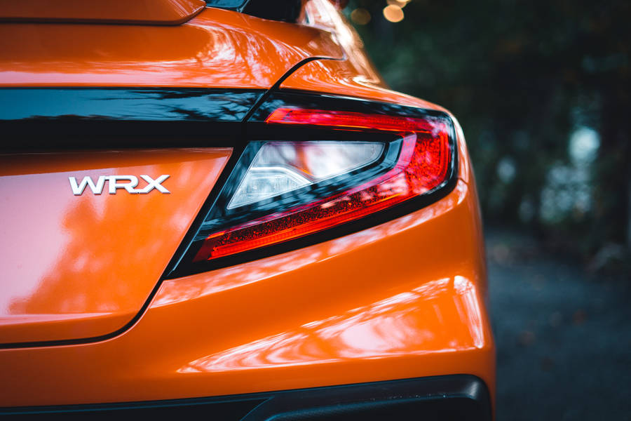 Glossy Orange Subaru Wrx Sti 4k Wallpaper