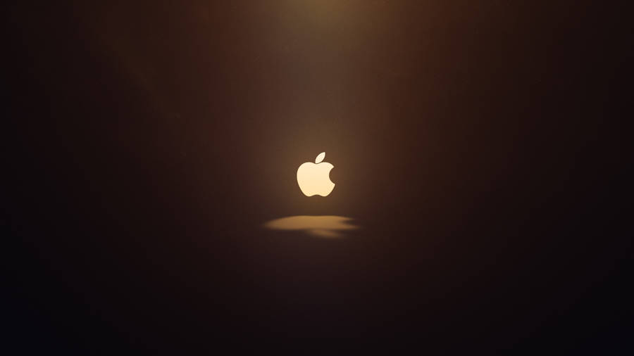 Glowing Apple Logo Macbook Air Wallpaper