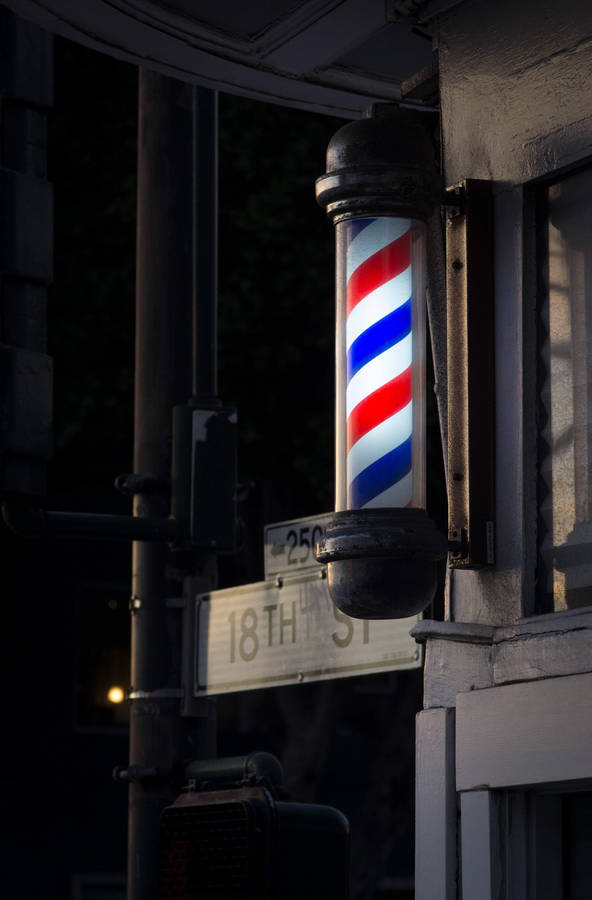 Glowing Barber Pole Wallpaper